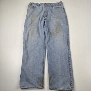 Vintage Levis Jeans Mens 34x28 Light Wash Relaxed Fit Straight Leg Denim USA 90s